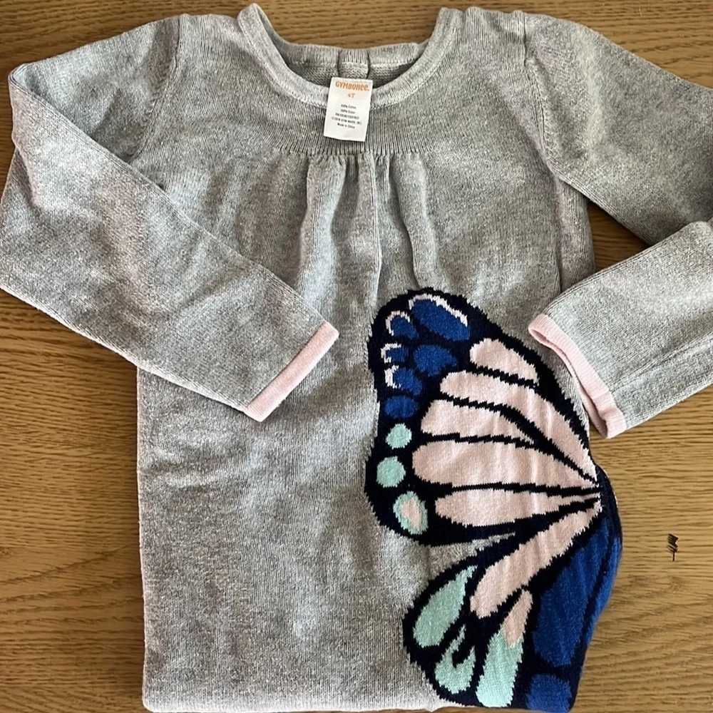 Gymboree Butterfly Sweater Dress